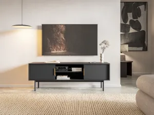 Vivaldi TV stolík Viva 154 cm čierny