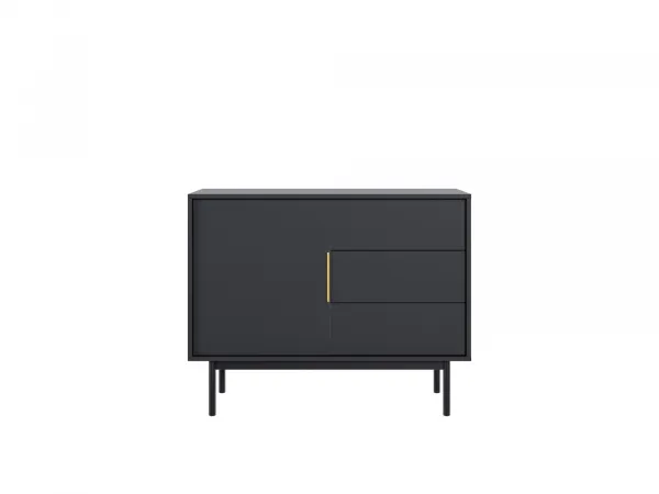 Vivaldi Komoda Viva 104 cm čierna