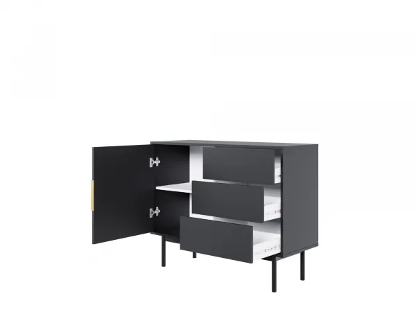 Vivaldi Komoda Viva 104 cm čierna