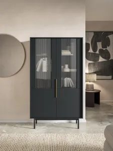 Vivaldi Vitrína Viva 104 cm čierna