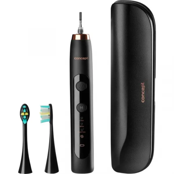 Concept Perfect Smile ZK7011 sonická elektrická zubná kefka s puzdrom Black 1 ks