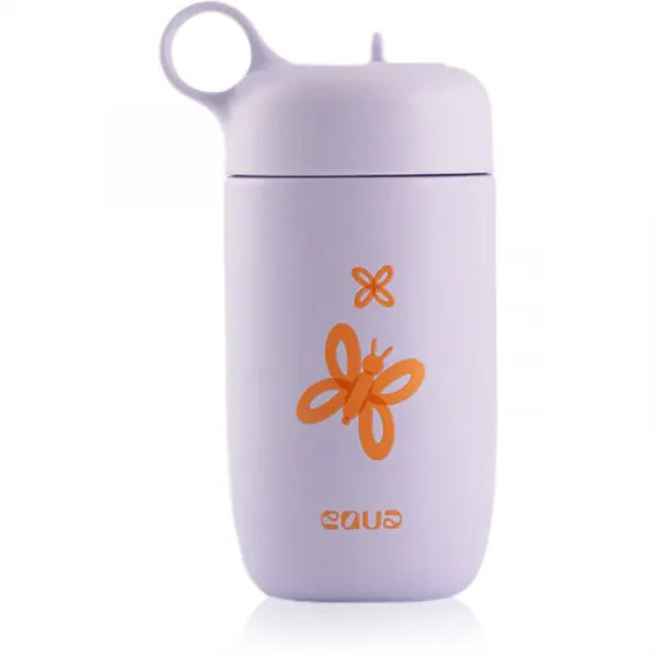 Equa Kids fľaša na vodu z nehrdzavejúcej ocele Butterfly 400 ml