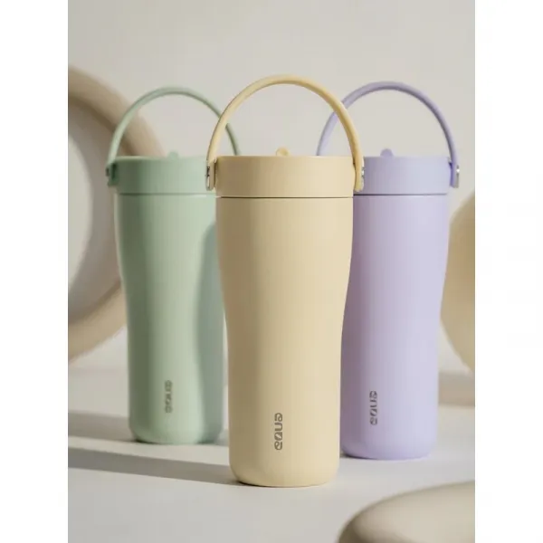 Equa Carry Cup antikorový hrnček termo Butter 600 ml
