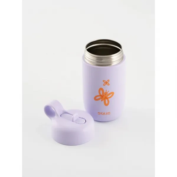 Equa Kids fľaša na vodu z nehrdzavejúcej ocele Butterfly 400 ml