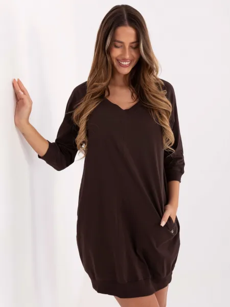Dress-RV-SK-7203.35P-dark brown