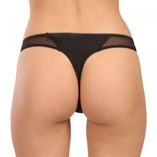 3PACK dámske tangá BOSS čierná (50550374 001) M