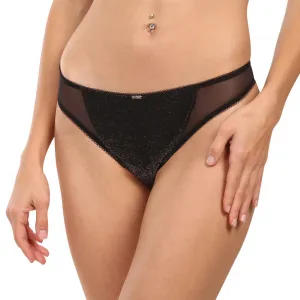 3PACK dámske tangá BOSS čierná (50550374 001) M