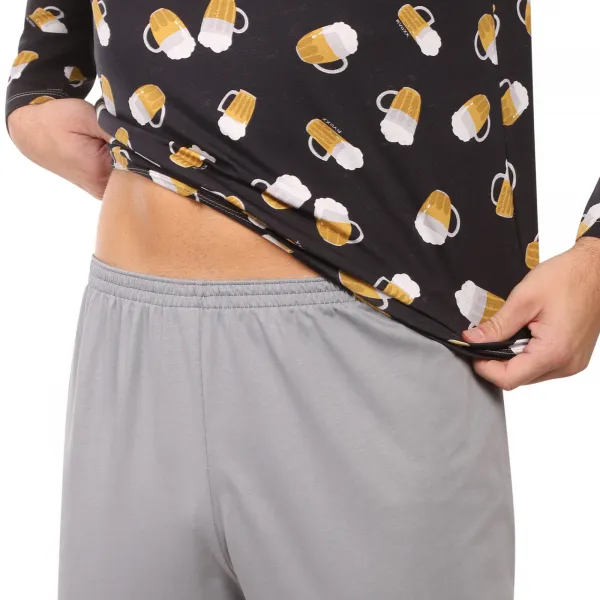 Pánske pyžamo Lonka viacfarebné (Lopping beer/půllitry) M