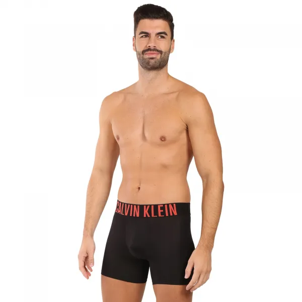 3PACK pánske boxerky Calvin Klein čierne (NB3612A-2QS) M, trenky