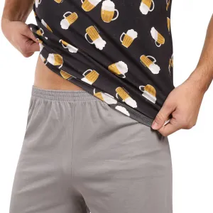 Pánske pyžamo Lonka viacfarebné (Koffing pivo/půllitry) M