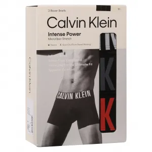 3PACK pánske boxerky Calvin Klein čierne (NB3612A-2QS) M, trenky