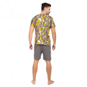 Pánske pyžamo Lonka viacfarebné (Koffing beer/dark grey big) M