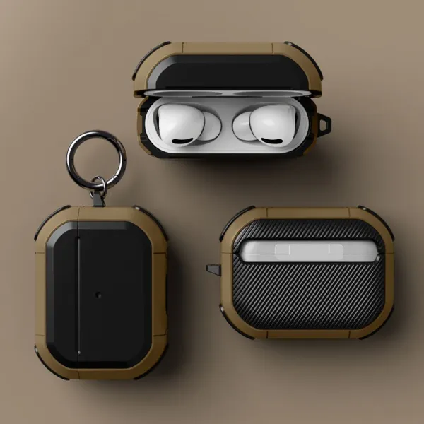 Tech-Protect Rough puzdro na Apple Airpods Pro 1 / 2, čierne