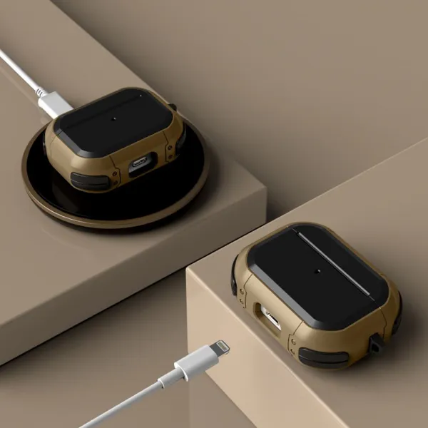 Tech-Protect Rough puzdro na Apple Airpods Pro 1 / 2, čierne