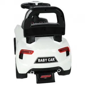 Odrážadlo detské auto biele zo zvukmi a svetlami KX4411