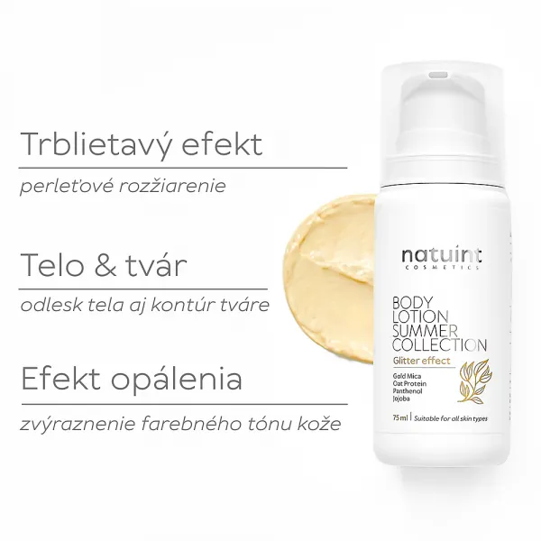 Natuint cosmetics - Letný hydratačný krém - Perleť