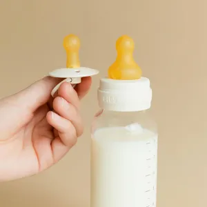 BIBS antikoliková fľaša s kaučukovým cumlíkom 270ml - Ivory