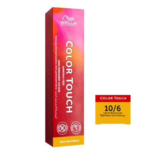 Wella Professionals Color Touch Rich Naturals farba na vlasy odtieň Lightest Blonde Violet 10/6 60 ml