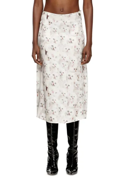 Sukňa Diesel O-Rchid-R1 Skirt White