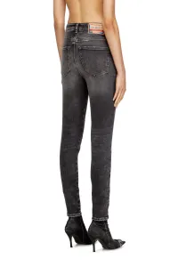 Džínsy Diesel 1984 Slandy-High Trousers Black