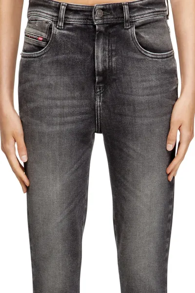 Džínsy Diesel 1984 Slandy-High Trousers Black