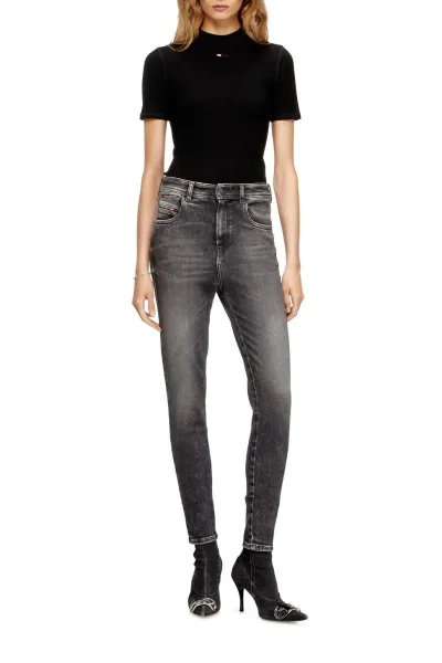 Džínsy Diesel 1984 Slandy-High Trousers Black