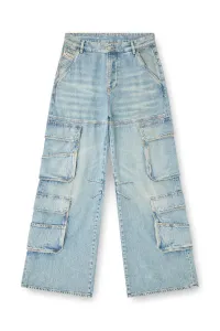 Džínsy Diesel D-Sire-Cargo-D Trousers Blue