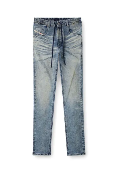 Džínsy Diesel 2032 D-Krooley-B Jogg Sweat Jeans Blue