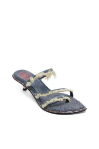 Sandále Diesel Havanna D-Havanna Kittie Sandals Blue Denim/Amber