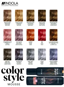 Indola Color Mousse pena 200 ml - Copper - medená