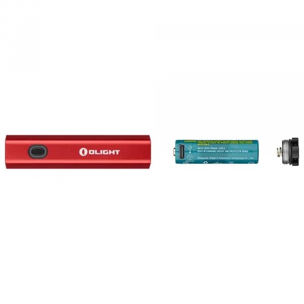 Diffuse (Red) OLIGHT 3.6V 920mAh 14500 Rechargeable