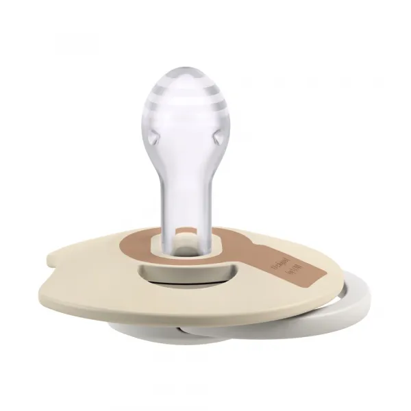 LOVI Cumlík svietiaci silikónový dynamický PRIME 18m+ Ivory/Blush