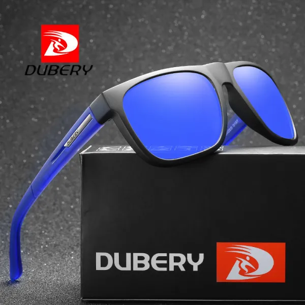DUBERY Newton 8 slnečné okuliare, Black & Blue / Blue (GDB010C08)
