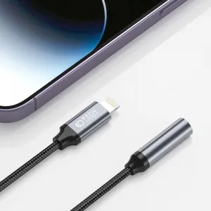 Tech-Protect Ultraboost adaptér Lightning / 3.5mm mini jack, čierny