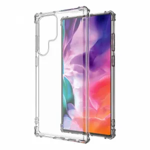 MG Anti Shock Military silikónový kryt na Samsung Galaxy S22 Ultra, priesvitný