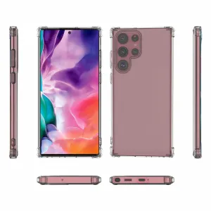 MG Anti Shock Military silikónový kryt na Samsung Galaxy S22 Ultra, priesvitný