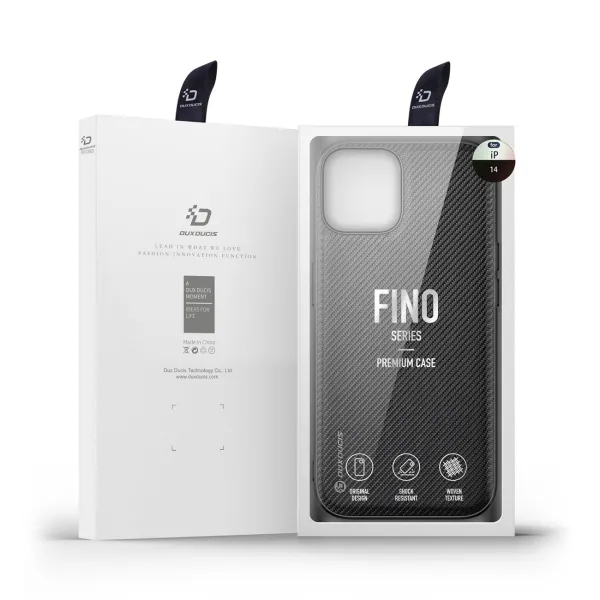 Dux Ducis Fino kryt na iPhone 14, čierny