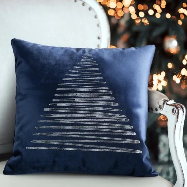 Obliečka na vankúš CHRISTMAS ROYAL3 granátová / strieborná