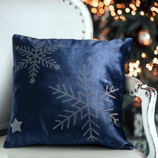 Obliečka na vankúš CHRISTMAS ROYAL2 granátová / strieborná