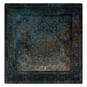Koberec OMEGA MAMLUK Vintage rozeta, tmavomodrý
