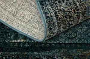 Koberec OMEGA MAMLUK Vintage rozeta, tmavomodrý