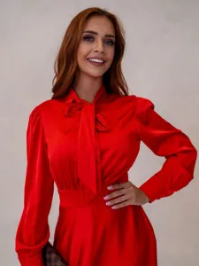 ASPERISSIA Dámske šaty ESTELLE Farba: Červená, Konfekčná veľkosť: M