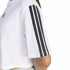 Dámske tričko s krátkym rukávom ADIDAS W 3S SJ TLR T WHITE BLACK