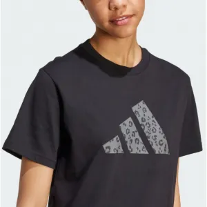 Dámske tričko s krátkym rukávom ADIDAS W ANIMAL T BLACK