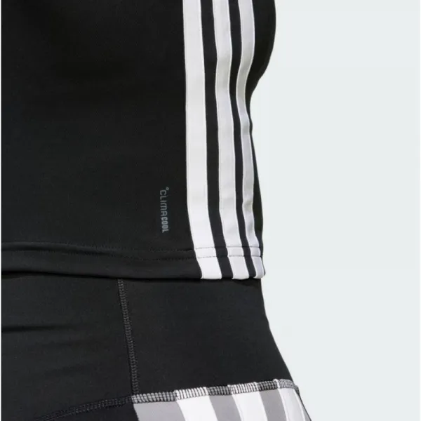 Dámske tréningové tielko ADIDAS WE 3S CROP TANK BLACK WHITE