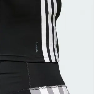Dámske tréningové tielko ADIDAS WE 3S CROP TANK BLACK WHITE
