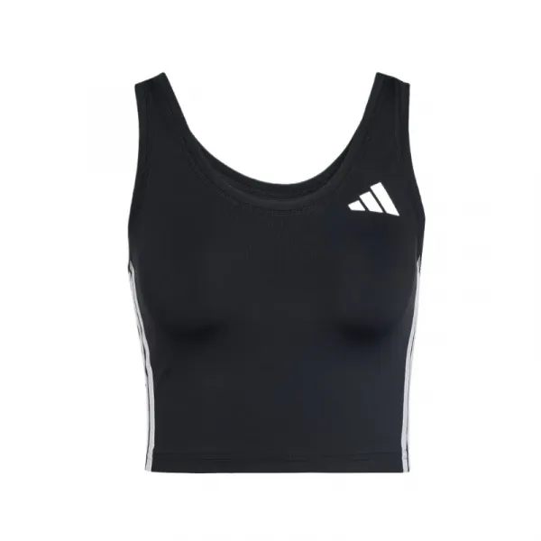 Dámske tréningové tielko ADIDAS WE 3S CROP TANK BLACK WHITE