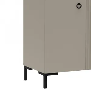Komoda, sivohnedá Taupe/dub silverjack, DOMCA 2D1S