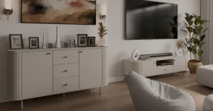 ArtLemp Komoda VAOLIA 2F3S  | pieskovo béžová