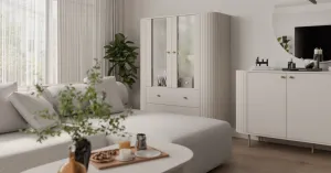 ArtLemp Vitrína VAOLIA 2F2S  | pieskovo béžová
